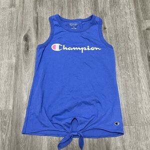 Champion girls knotted blue/purple tank, size‎ M